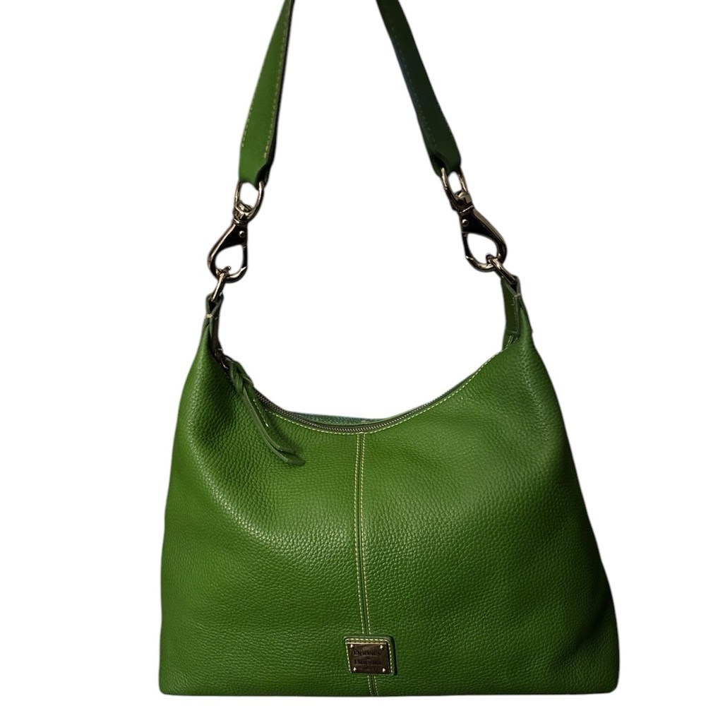 Dooney & Bourke Pebble Grain leather Juliette Hobo bag green w/ silver hardware